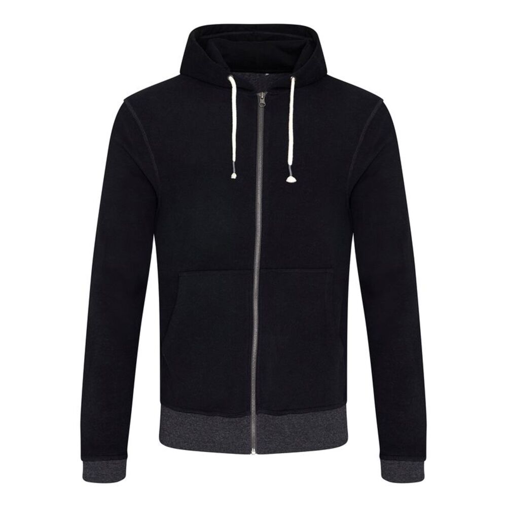 Ecologie Mens Okavango Contrast Zoodie / Black/Charcoal